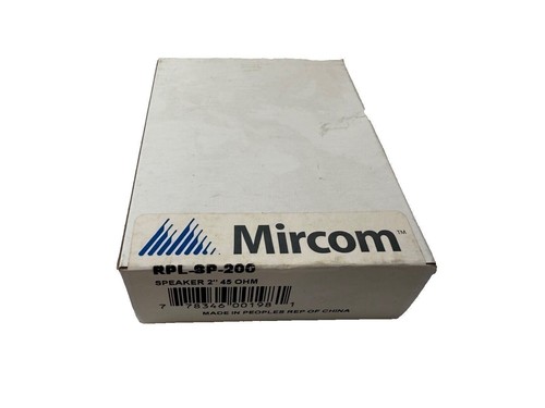 Mircom rpl 200 - mircom, altoparlante